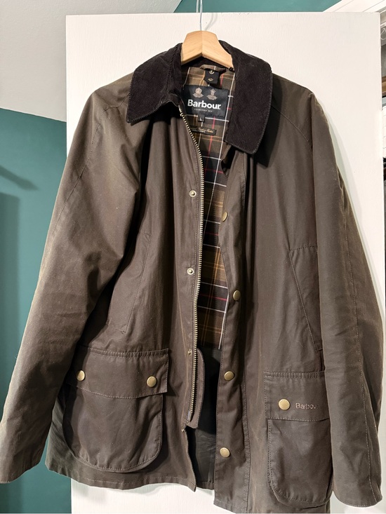 Barbour Other - Barbour Ashby Olive Waxed Cotton Field Jacket Size Large